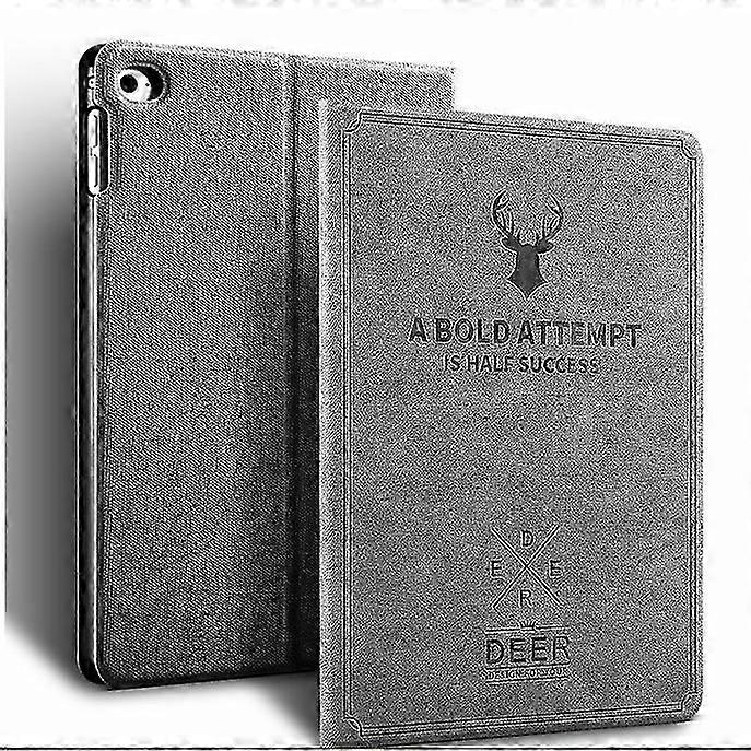 Deer Pattern PU Leather PC Stand Tablet Cover Shell for iPad Air 2