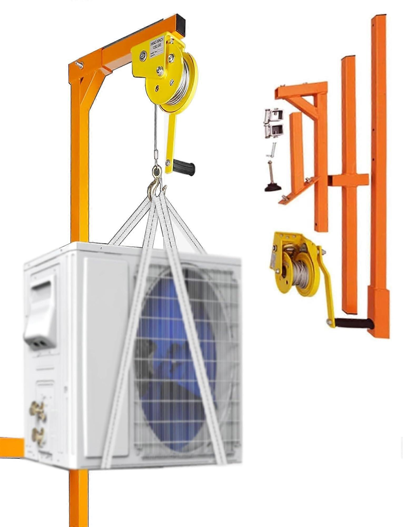 Air Conditioner Lifting Tool with Triangular Design, 150Kg HeavyDuty AC Installation Lift