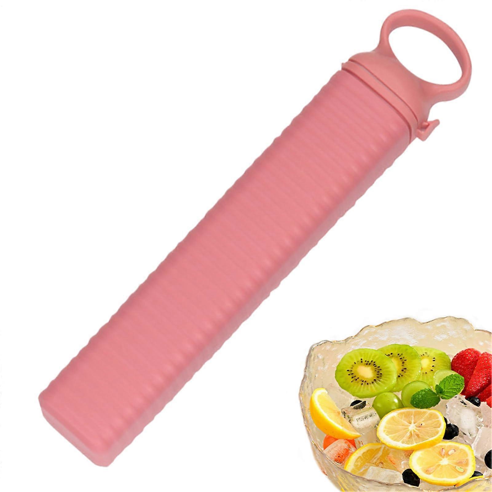 Ice Cube Mold Silicone Triangle Shape Quick Release Odor for Home Outdoor Pink