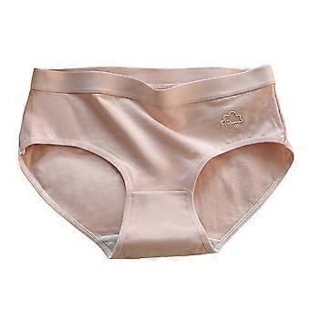 Women's Cotton Underwear Mid Waist No Show Panties Soft Breathable Full Coverage Briefs Ladies