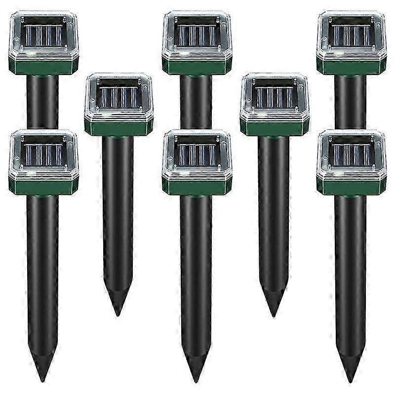 8 Pack Solar Powered Snake Repellent compatible Outdoors