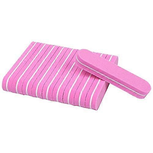 Nail File Buffer 20pcs Pink Mini Block Set for Professional Shaping and Smoothing