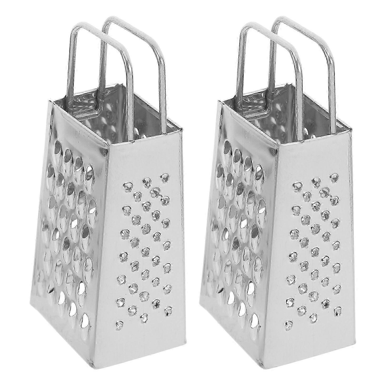 Mini Cheese Stainless Steel for Grating 2Pcs Kitchen Tool