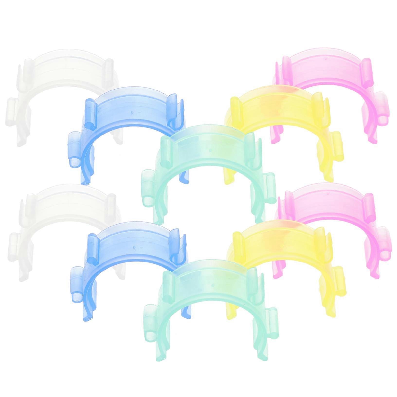 Bobbin Clips and Thread Spool Holder, Color Coded Sewing Bobbin Organizer, SnapOn Secure Lock, 100pcs