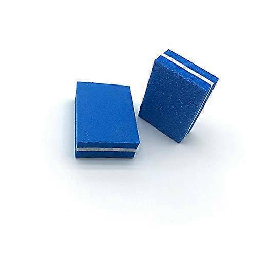 Blue Nail Files Set of 10 with Mini Nail Buffer Blocks for Consistent Shaping and Smoothing