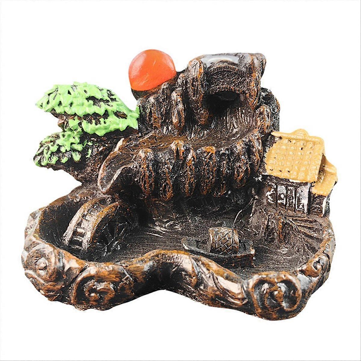 Resin Waterfall Backflow Incense Burner, Diffuser Ornament