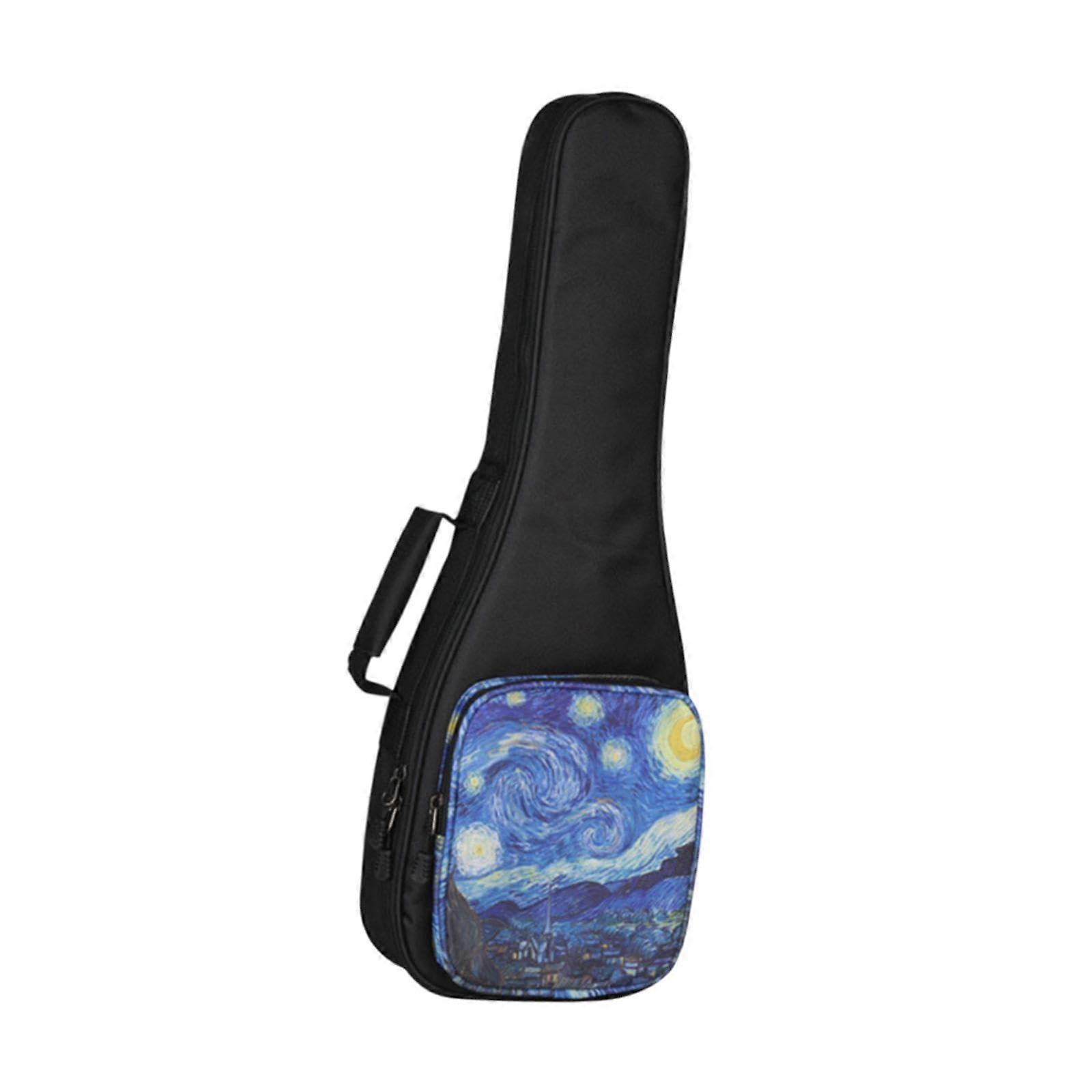 Ukulele Gig Bag 23 Inch Padded Case with Large Accessory Pocket and Adjustable Backpack Straps