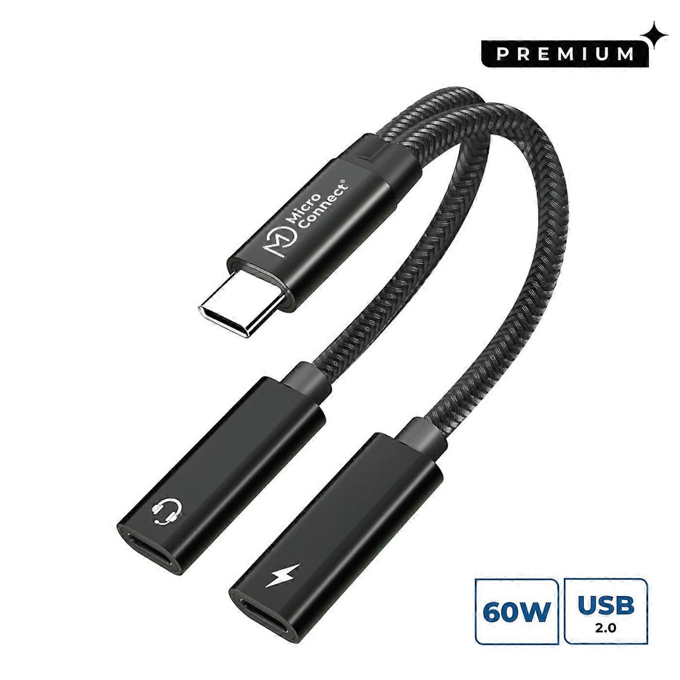 Adaptér USB-C samice, černý