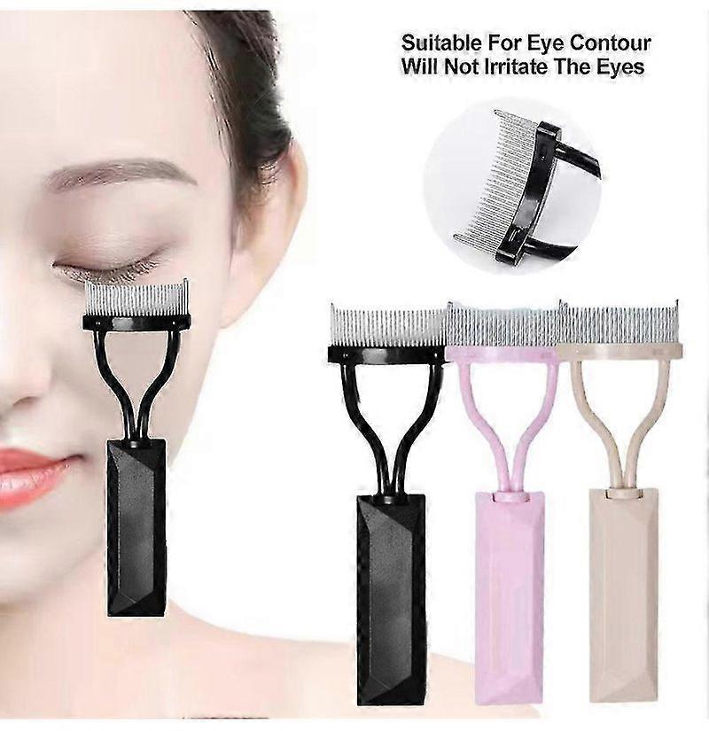 Eyelash Comb Separator Tool Eye Brow Lash Separator Tool with Lid Arc Designed