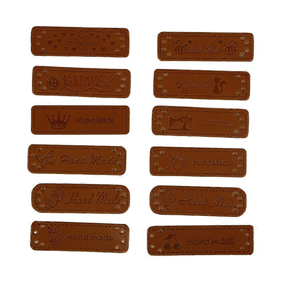 PU Label Handmade Tag Label for Scrapbooking 3Packs