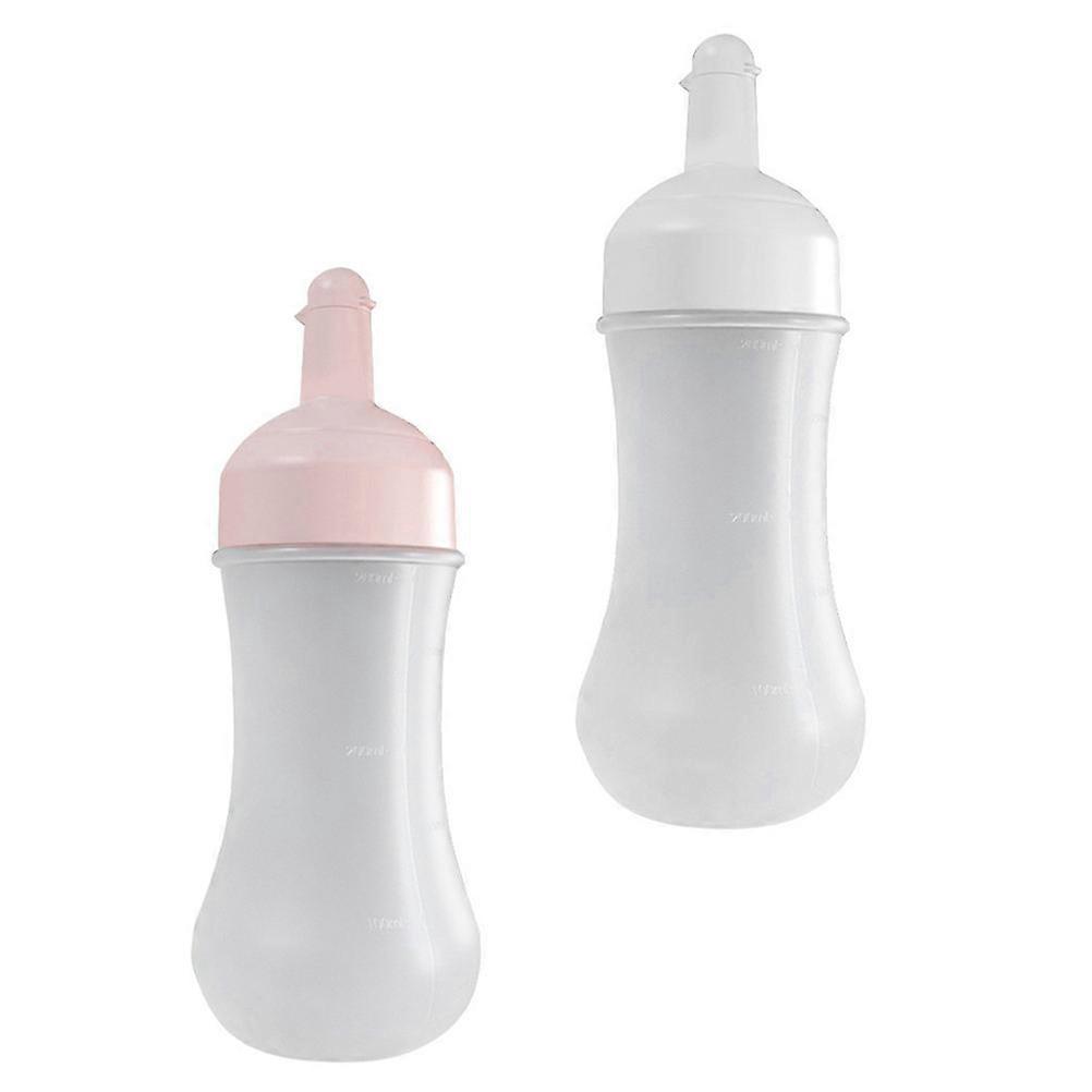 Squeeze Condiment Bottle Kitchen Supply for Storage Use 2Pcs