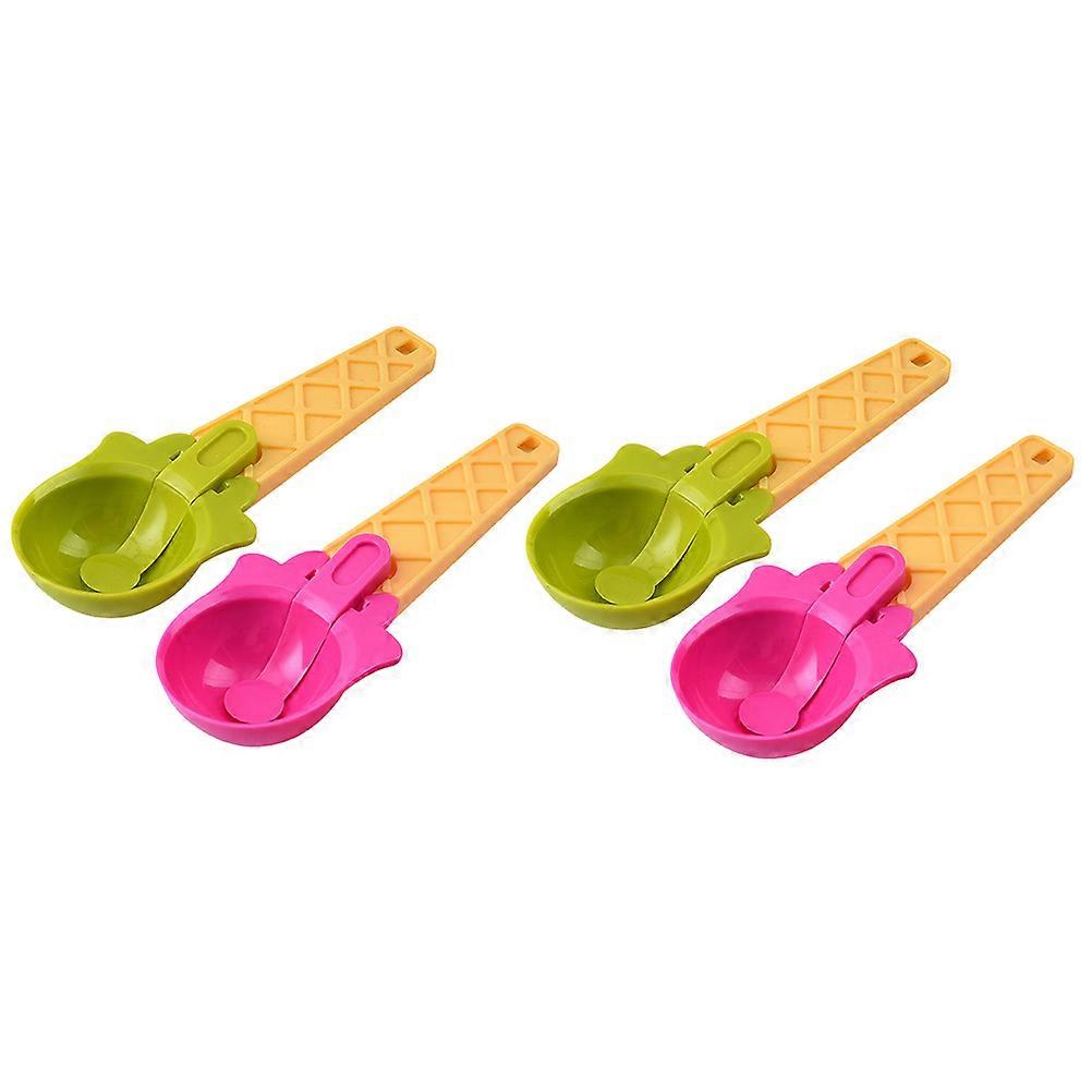Ice Cream Scoop Dessert Digging Spoon 4Pcs for Daily Use