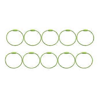 Porte-clés décoratifs en fil d'acier (lot de 10) - Anneaux de porte-clés créatifs, tendance et résistants en métal