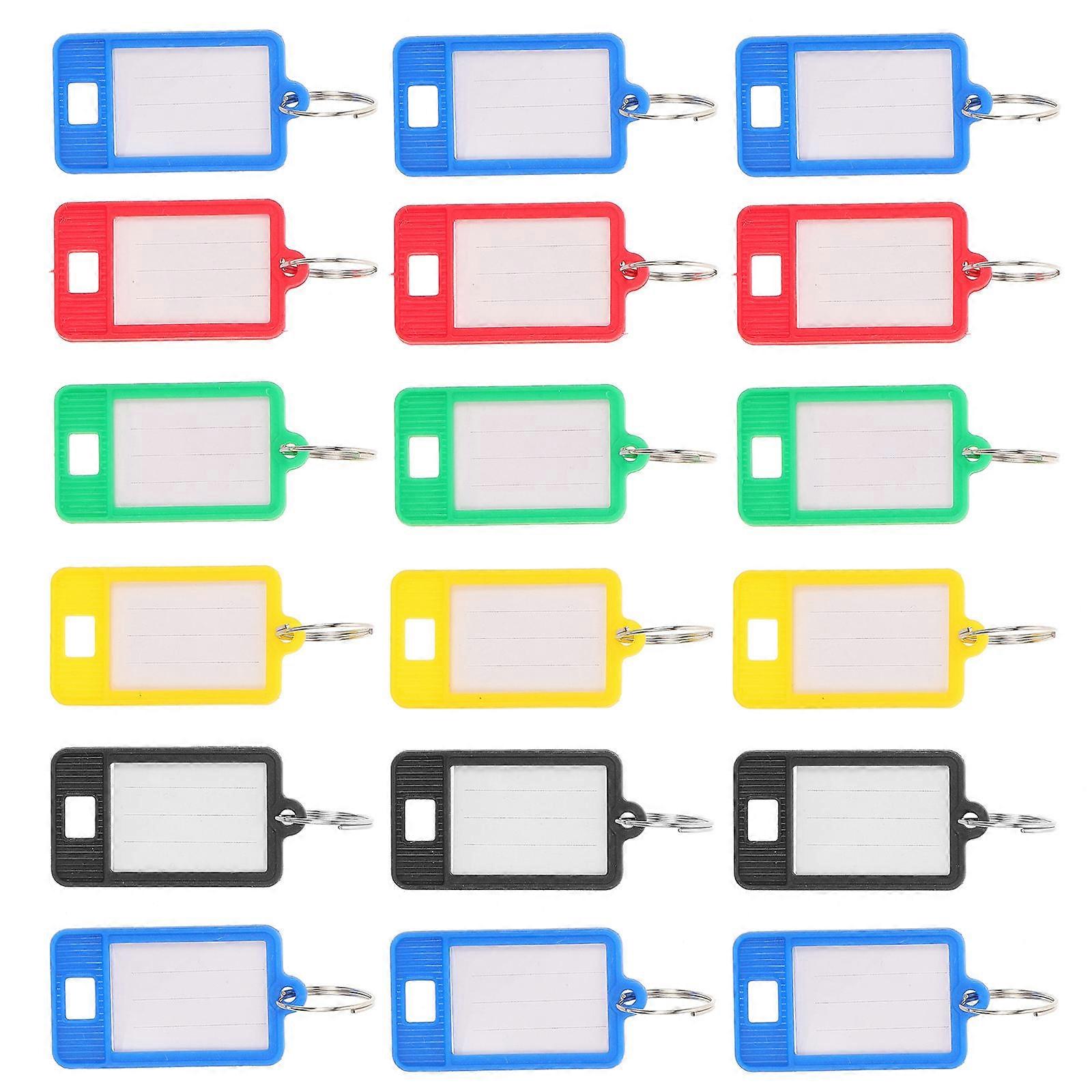 Luggage Tags Plastic Key Chain for Key Use 50Pcs Pack