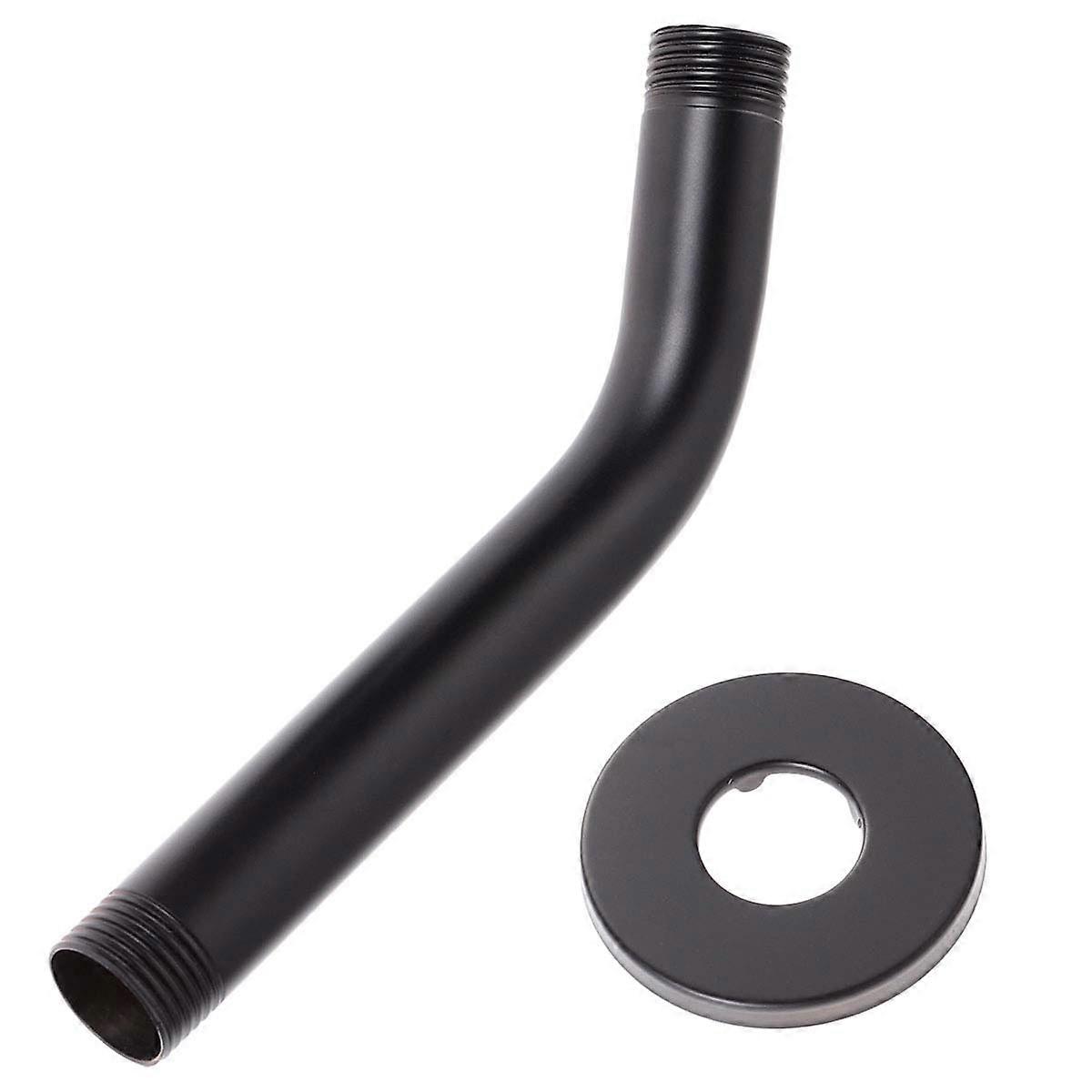 Ceiling Shower Arm Black Stainless Steel Bracket for Shower Install Use