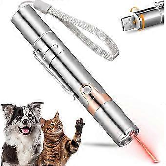 2025 Newest Indoor Cat Toy Pointer, USB Rechargeable Cat Toy, 3 Light Colors, Cat Interact