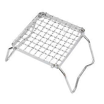 Campfire Grill Folding Stainless Steel Cooking Rack Portable BBQ for Camping and Outdoor Picnics