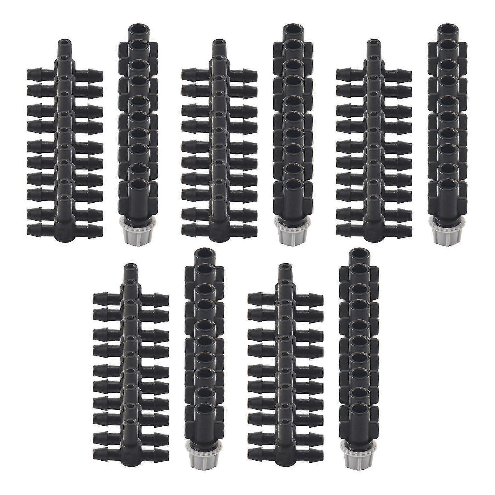 100Pcs(50 Pairs)Garden Irrigation Kit Adjustable Atomization Dripper Atomization Connection Tee Joi