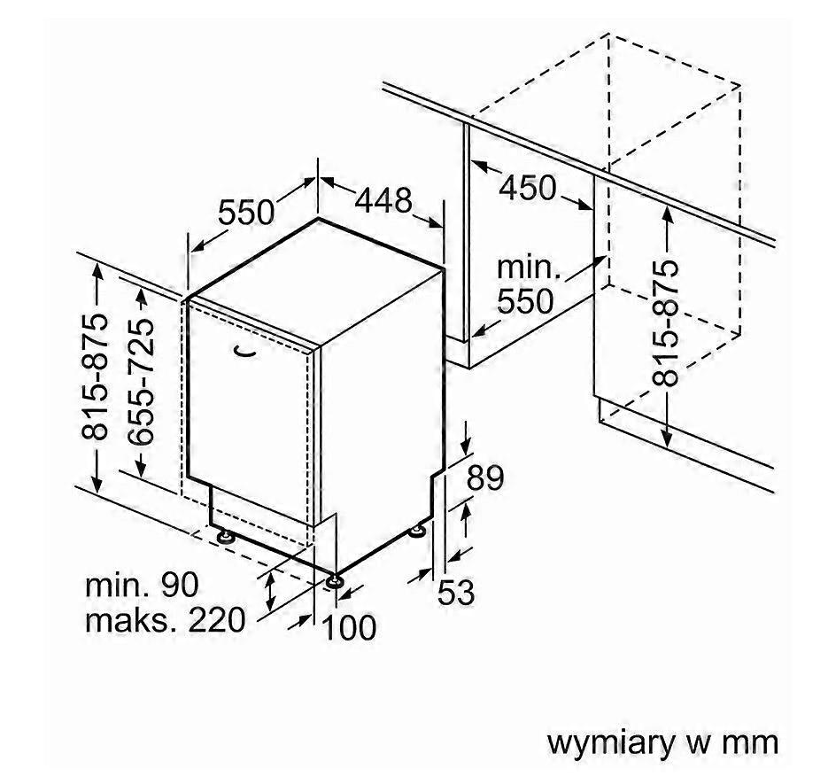 Bosch SPV4HKX10E - Einbaugeschirrspüler