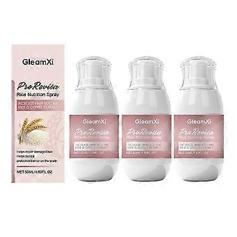 1-3X Hair Helper Growth Spray for Thinning Hair, Natural Rice Water Hair Regrowth Spray Promotes Thicker and Fuller Locks, Unisex, 50ml