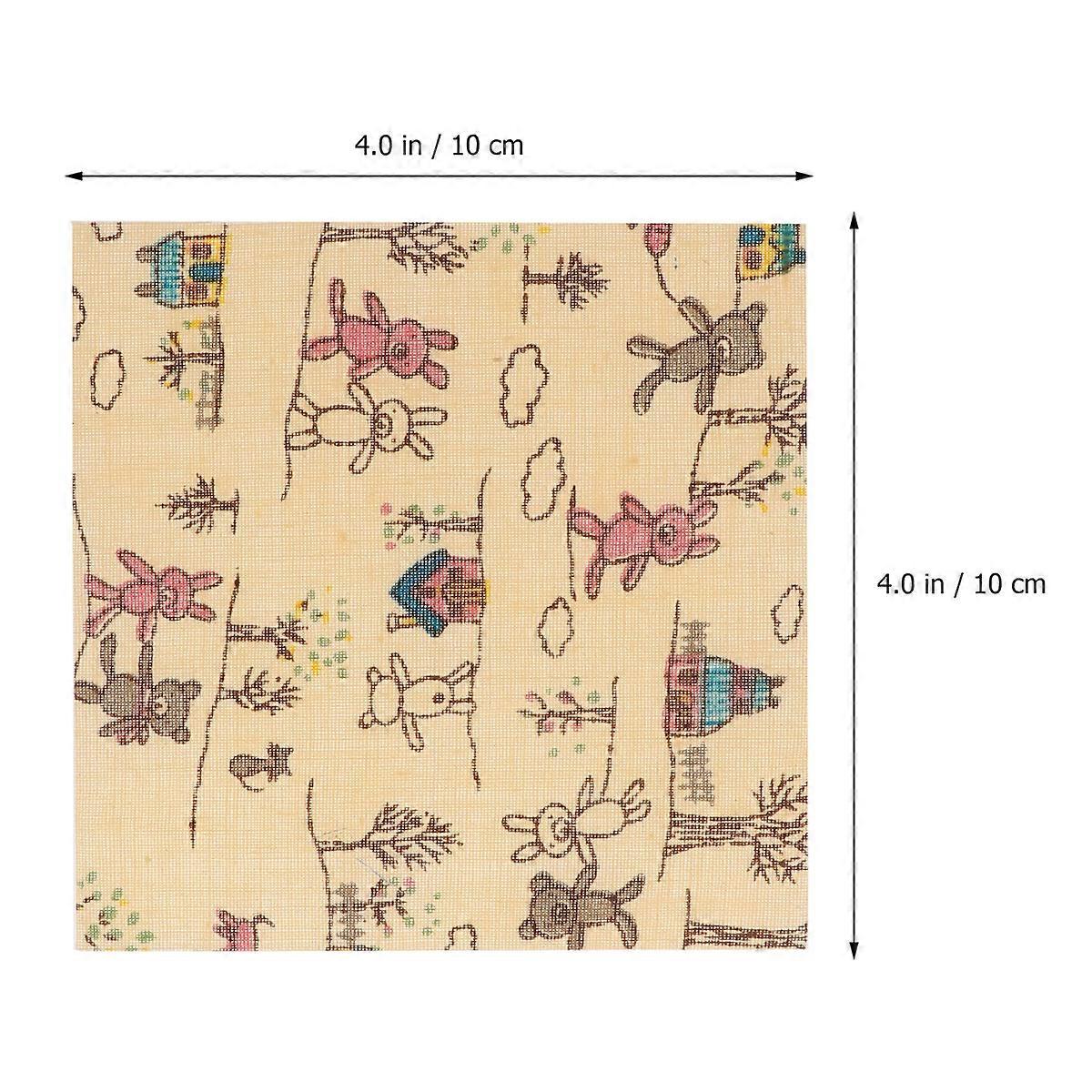 Patchwork Fabric DIY Cloth for Craft Projects 50Pcs Cotton Multipurpose Sheets