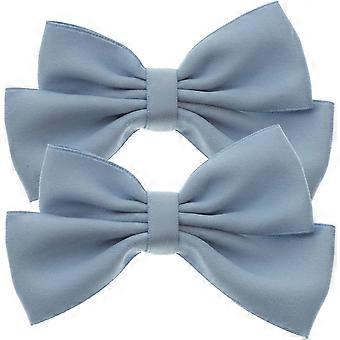 2 pezzi di fermagli per scarpe a forma di fiocco, fibbie rimovibili, ciondoli per scarpe, accessori per scarpe, blu