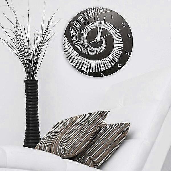 Modern wall clock, 30 cm single-sided, battery-powered without fasteners