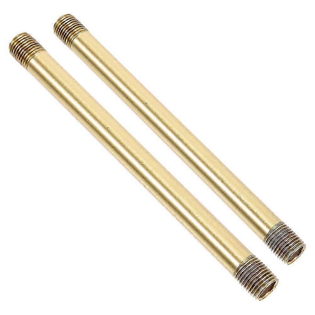 Lamp Stem Copper Pipe for Lamp Replacement 2Pcs Hollow Threaded Tubes