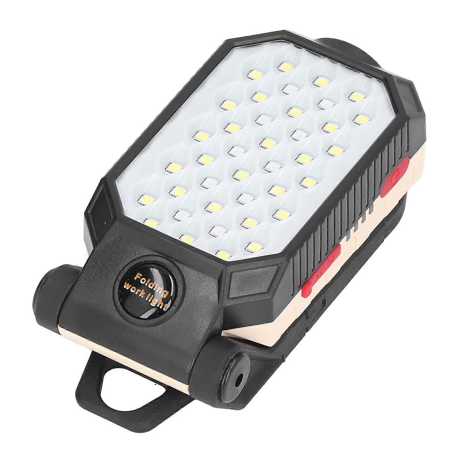 Rechargeable LED Flashlight COB Magnetic Work Light Adjustable Magnet Camping
