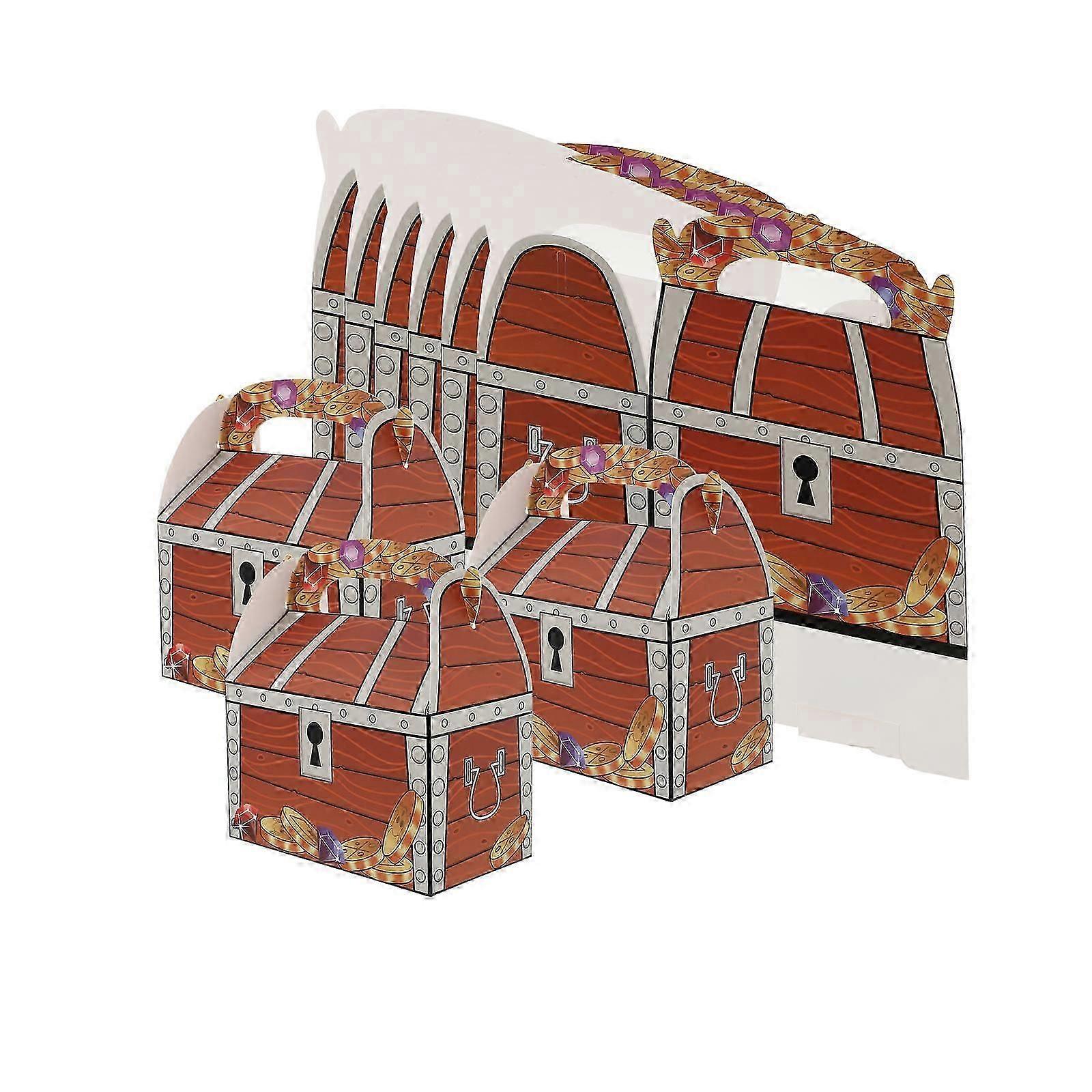 Portable Treasure Boxes Candy Packaging Boxes for Storage 20Pcs Brown Paper