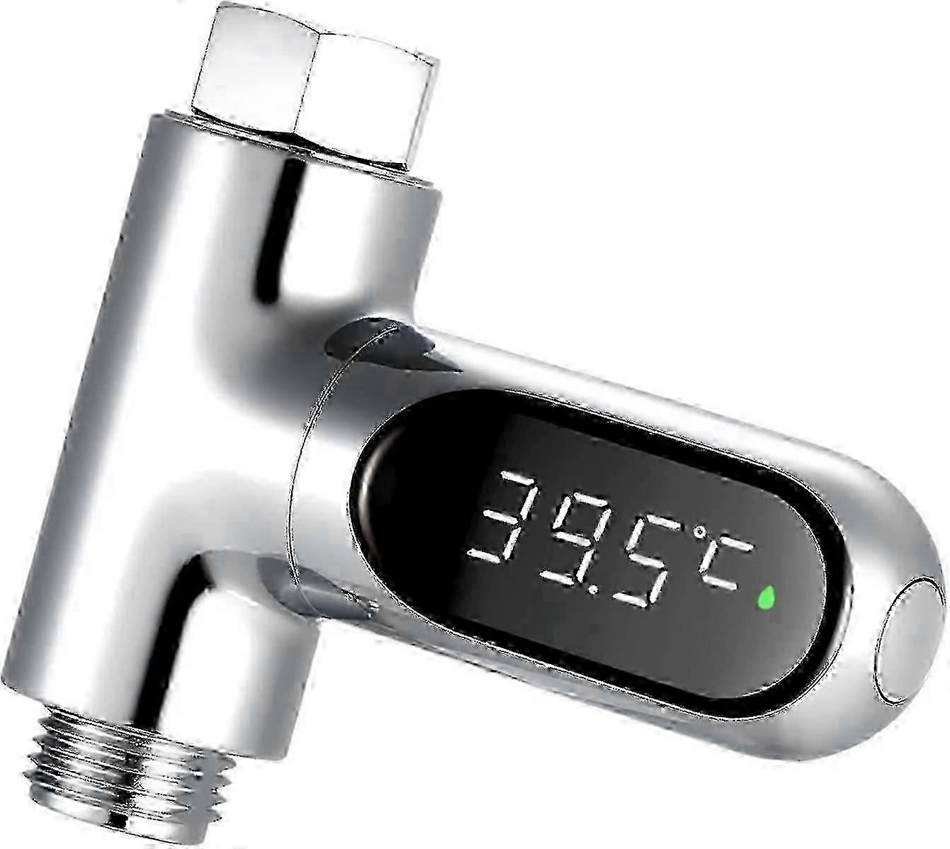 Shower Thermometer,LED Digital Shower Temperature Display, Fahrenheit Display,360 Rotating Screen