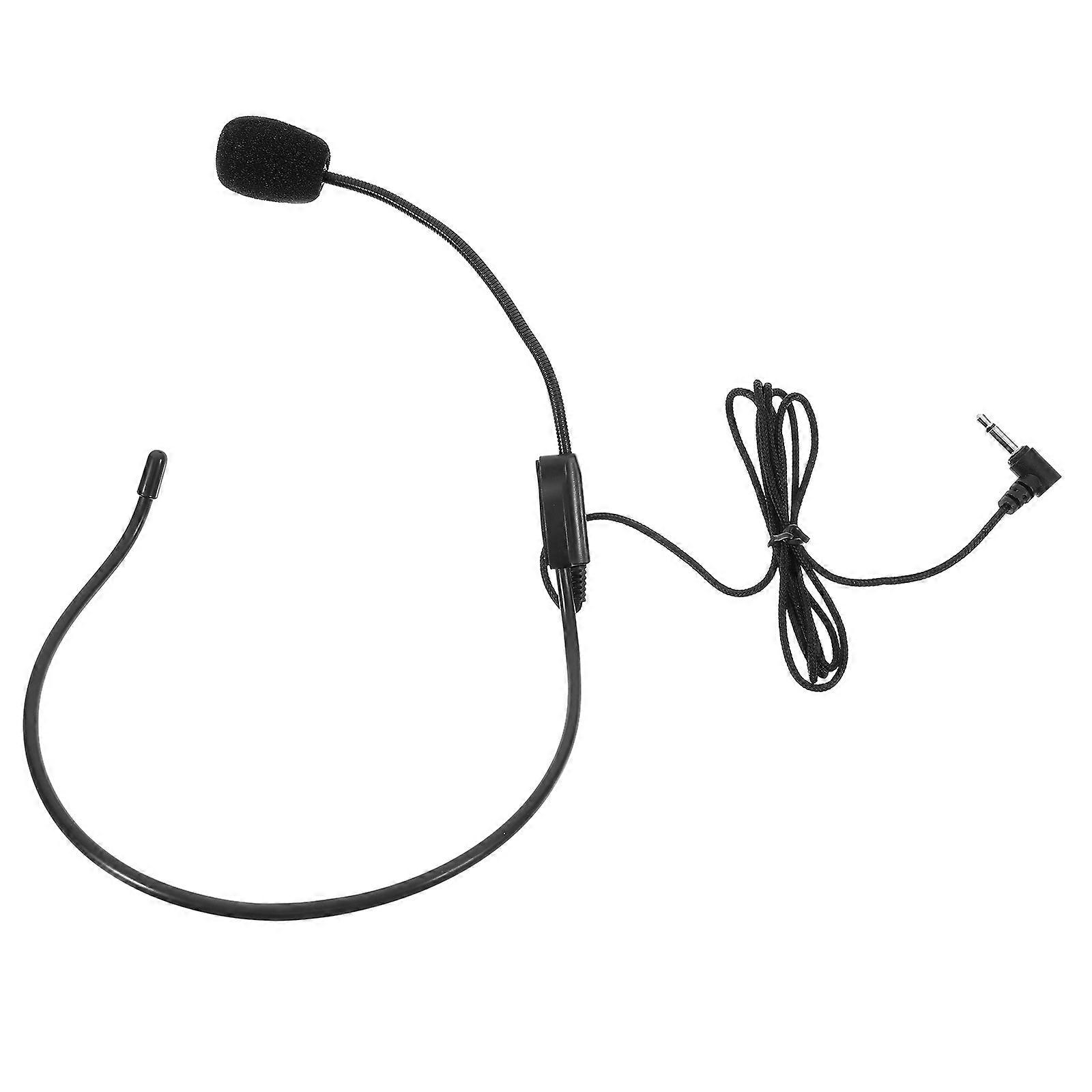 Microphone Headset For Speaking Lecture Ear Microphone 3.5mm Wired Microphone Headset