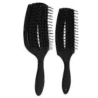 2pcs 8 Row Comb Set Detangling Massage Dry Wet Hair Styling 6 Row Styling Comb Kit compatible with Beauty Salon