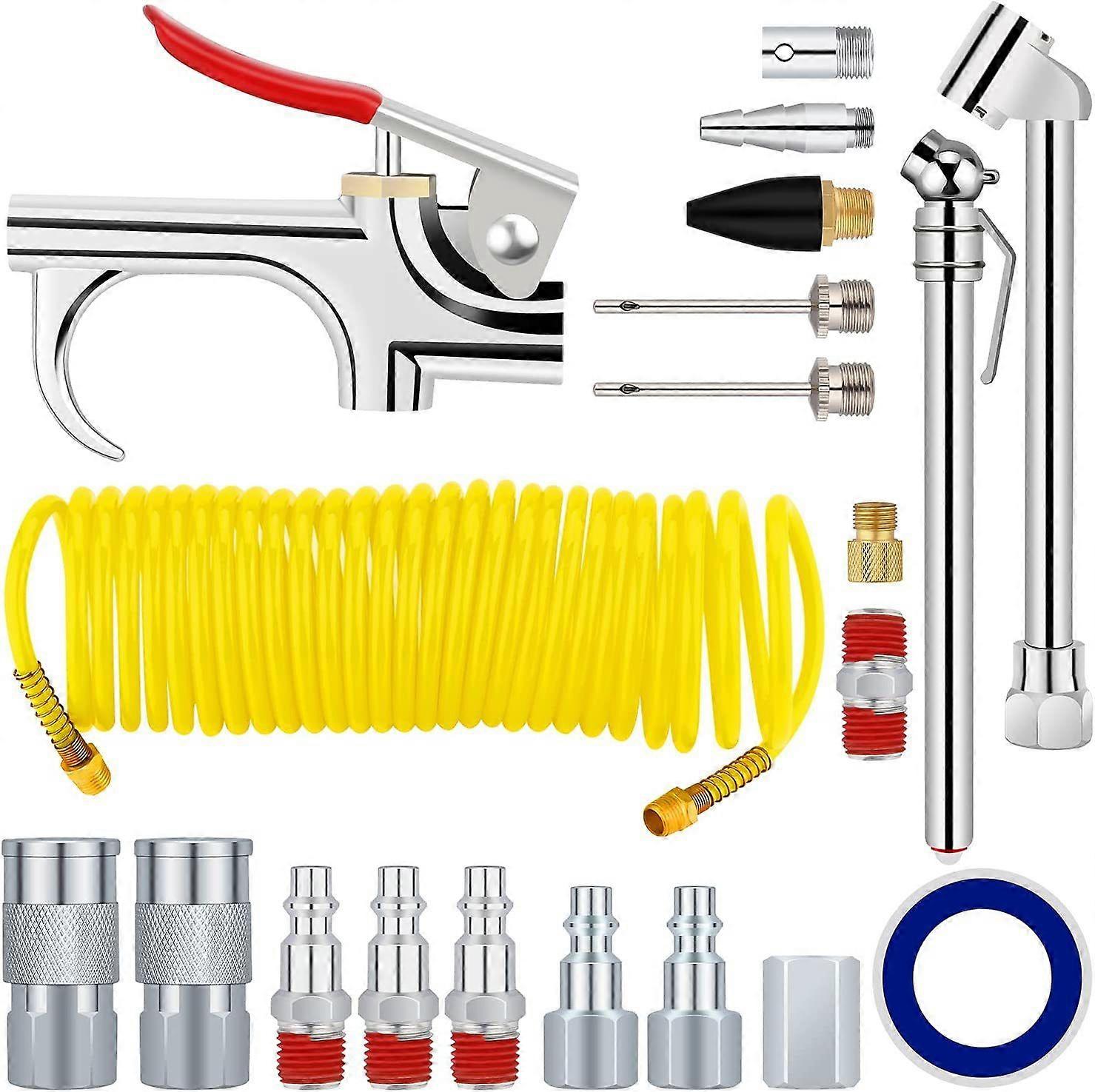 nice 20pcs Set Quick Connect Pneumatic Tools Dust Gun Mounting Set