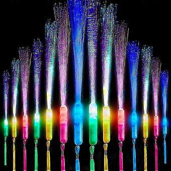 12 Pcs Glow Sticks Led Light Stick Fibreglass Glow Sticks, 3 Modes Colour Flashing, For Christmas, Party, Concert Raves