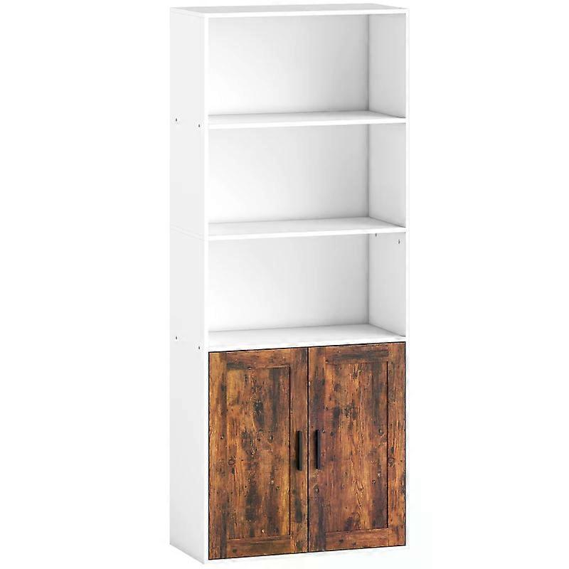 5-tier bookcase with adjustable shelf