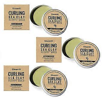 3x Hair Clay Pomade - Hair Styling Clay for Men Women, Curling Sea Clay with  All Natural Ingredients, Promote Hair and Scalp Health, Fluffy Hold