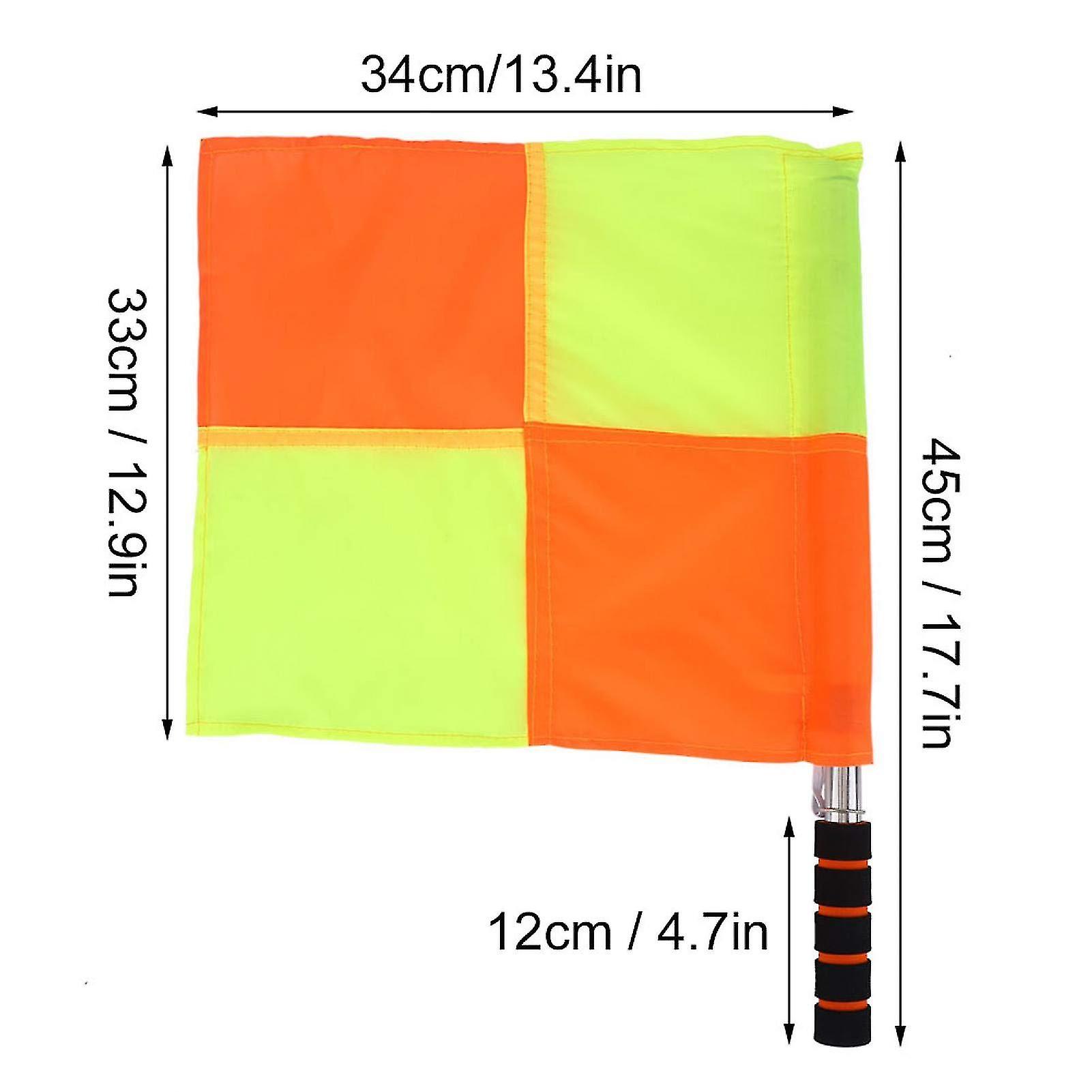 2pcs Schiedsrichter Flagge Linienrichter Flagge Wasserdicht Sport