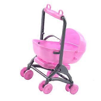 Plastic Baby Carriage Simulation Toy Doll Stroller for Decor