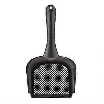 Durable Multi-Purpose Cat Litter Scoop Black Lightweight Design Ergonomic Handle Easy Sifting Easy Cleaning High-Quality Plastic Suitable for Daily Us
