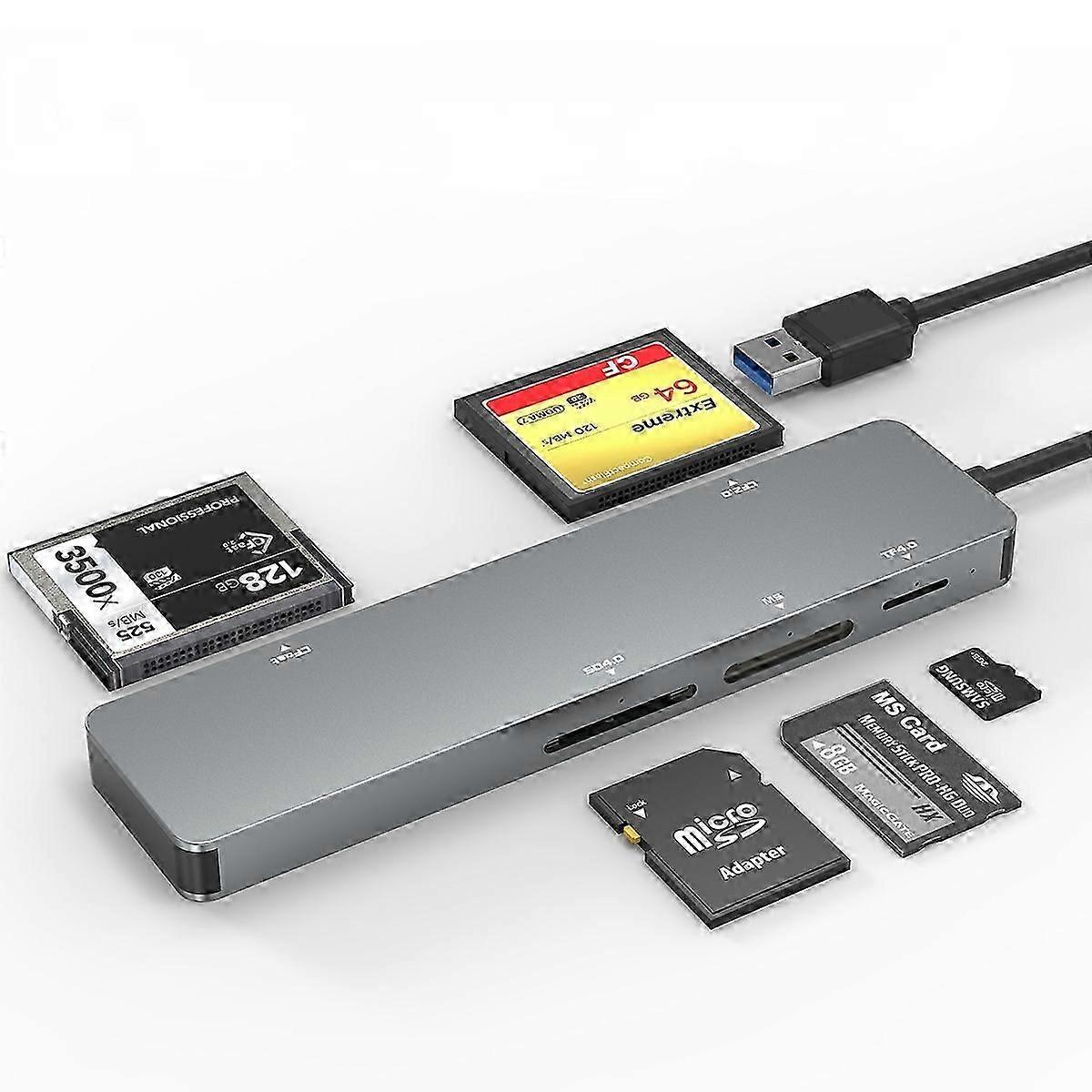 USB3.0 card reader multi-functional CF/CFast/SD/ms/ TF card reader 5 in 1
