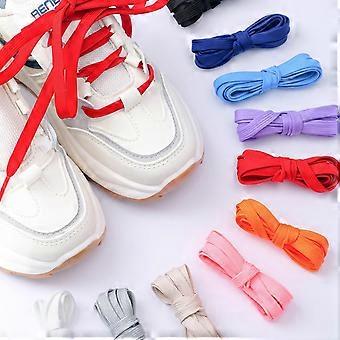 Shoelaces for Sneakers Soild Color Flat Athletic Shoelaces for Adults and