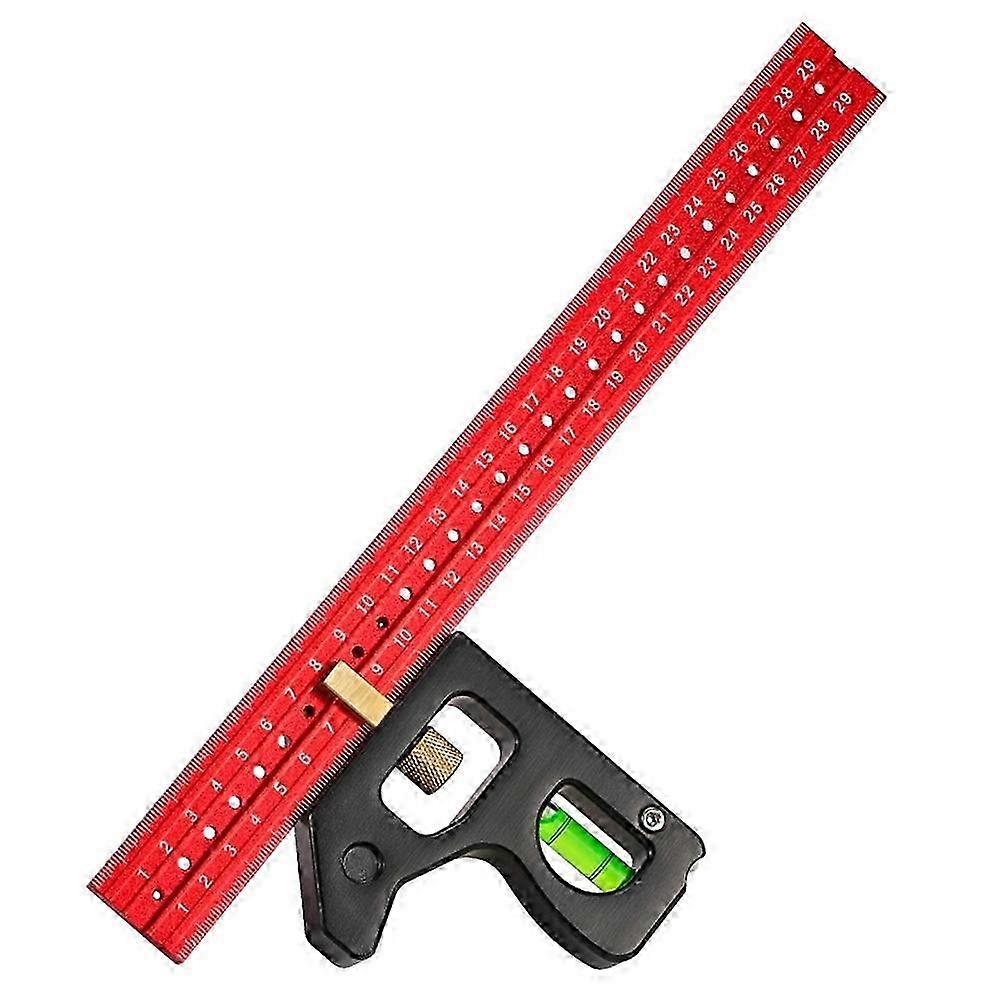 Square Right Angle Ruler Woodwork Protractor Engineers Carpenter Straightedge Multi Combination Measuring Tools 300mm