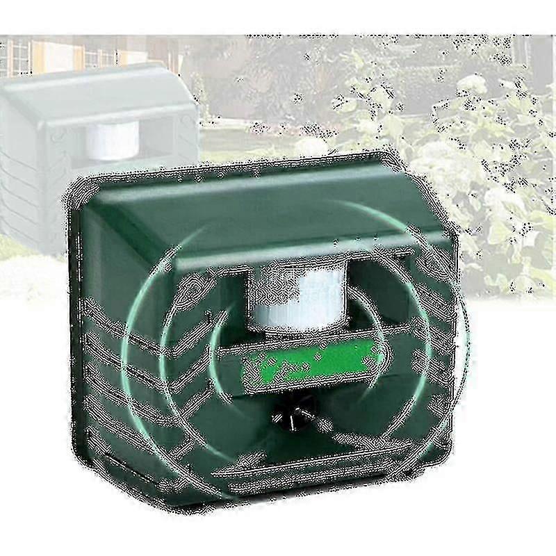 Outdoor Ultrasonic Bird Repeller with Motion Sensor & Flash Light