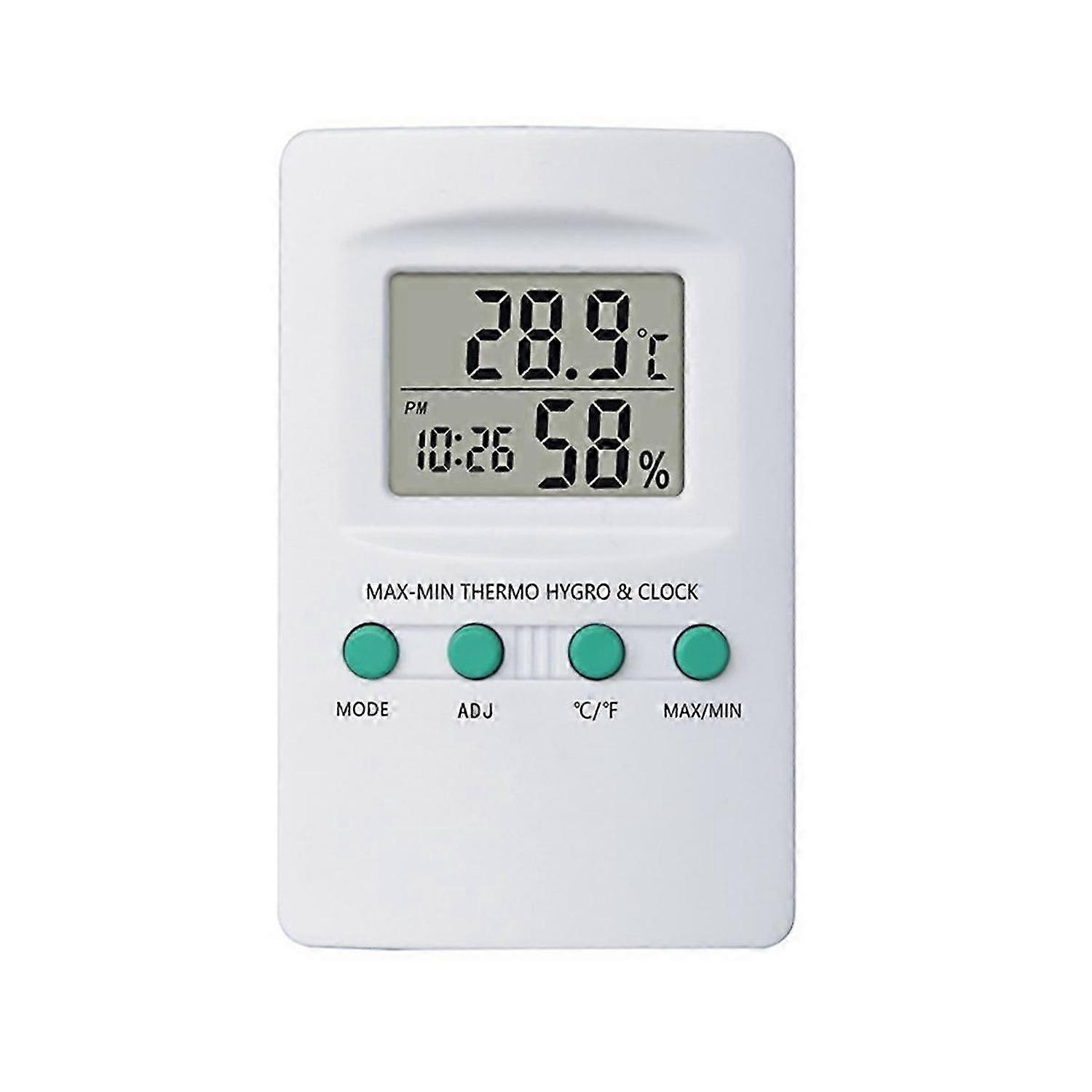 Multi-Function Digital Temperature and Humidity Meter with Clock Humidity Temperature ℃/℉ Function f