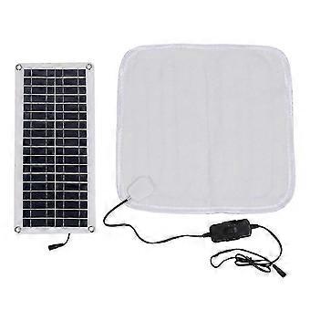 12V 50W Solar Verwarmingsmat voor de Winter - Warme Voetmat, Verwarmingsdeken voor Huisdieren, Elektrische Zonneverwarming Bl