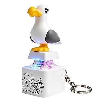 Seagull-fidgets nøglering genopladelig USB genopladelig stresslindring lyd og lys kontor skrivebord stresslindring