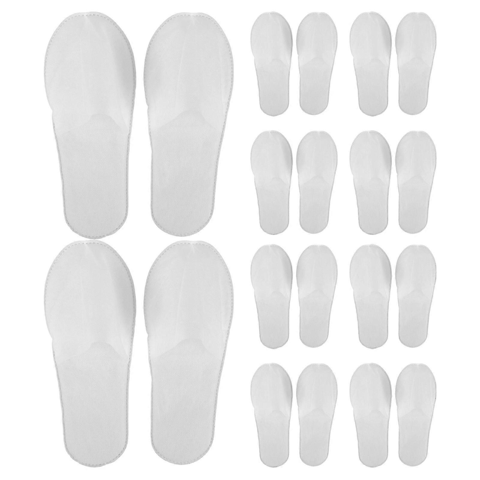 20 Pairs Disposable Closed Toe Guest Slippers