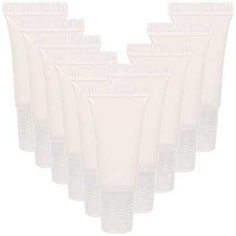 Lipstick Container Empty Tubes for Storing Use 10Pcs Beige Lip Gloss Balm Tubes