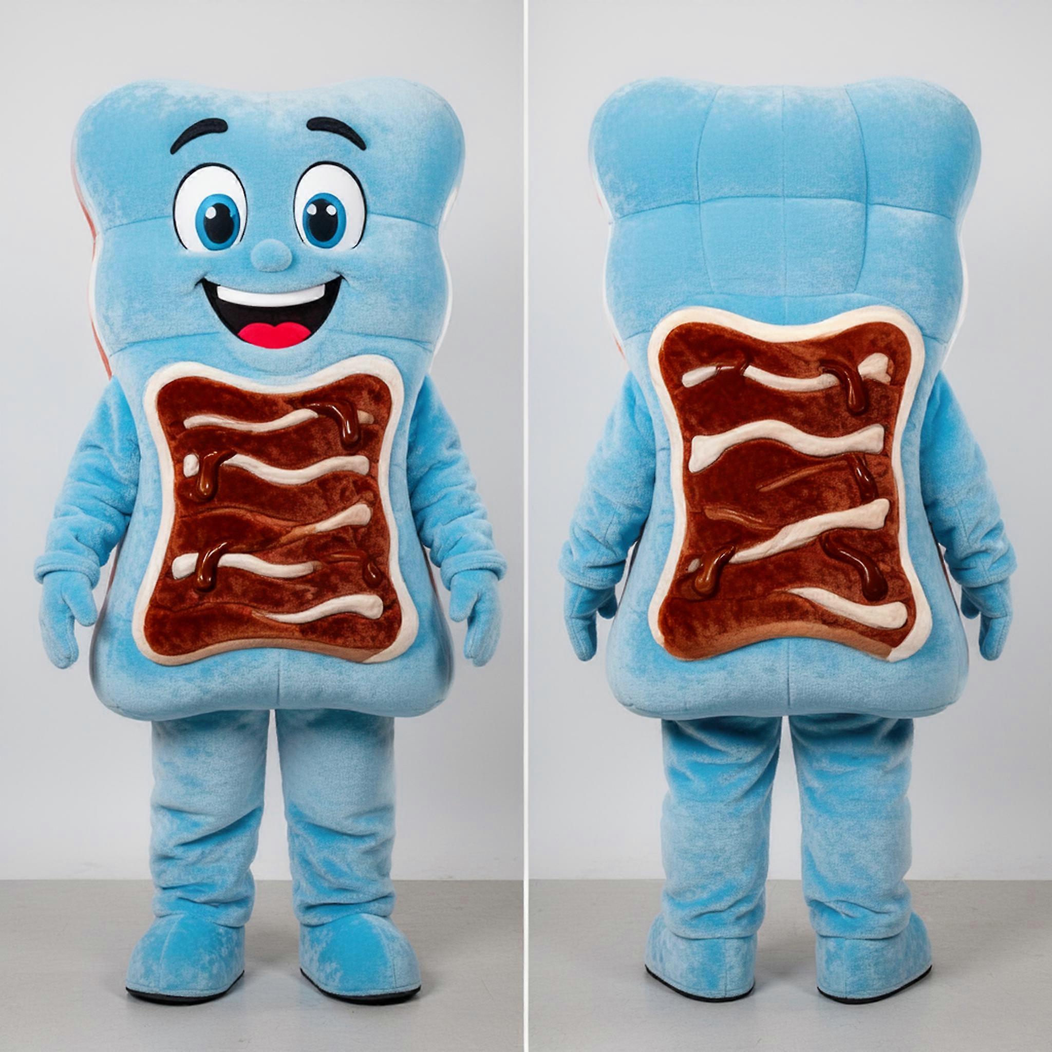 MASTICOT Sky Blue Padded Bbq Ribs Mascot